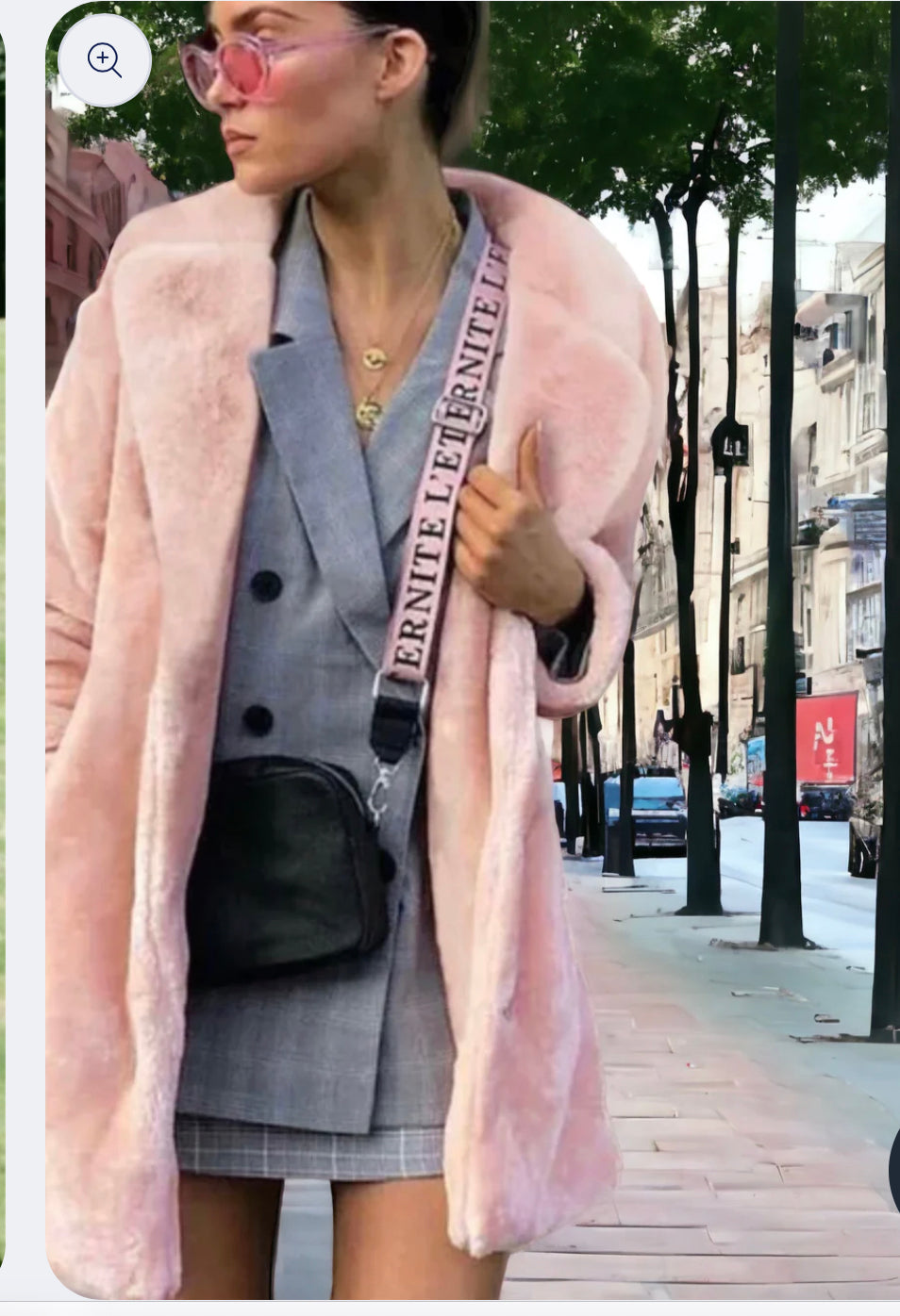 Super Soft Black Faux Fur Mid Length Jacket